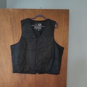 Bikers Leather Vest With Extras